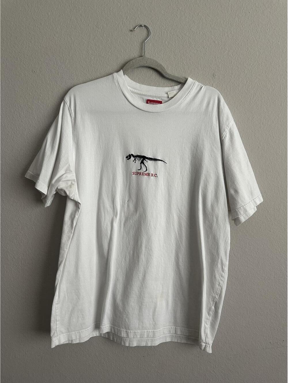 Supreme White Dinosaur Graphic T-Shirt XL